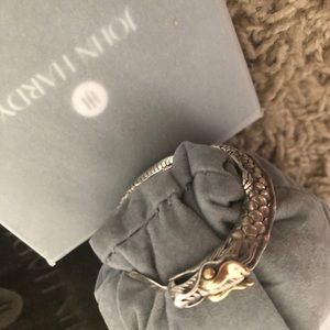 John hardy silver and 18k gold dragon pendant